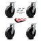 Service Caster 12 Inch Extra Heavy Duty Phenolic Swivel Caster Set with Swivel Locks, 4PK SCC-KP92S1230-PHR-BSL-4 - alternate 4